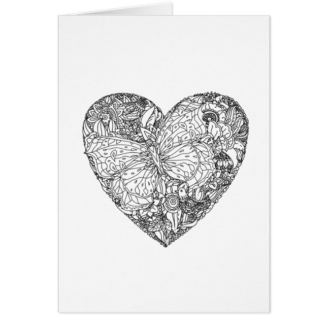 Schmetterlings-Herz-Muster (Vorne)