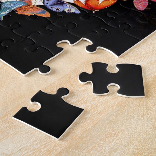 Schmetterlings-Herz-Puzzlespiel Puzzle (Seite)