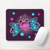 SCHMETTERLINGS-HERZEN durch SHARON SHARPE Mousepad (Mit Mouse)