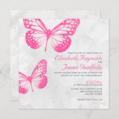 Schmetterlings-Hochzeits-Einladungen Einladung (Vorne/Hinten)