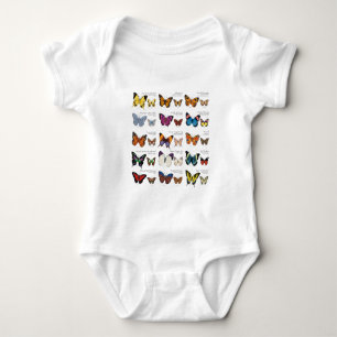 Schmetterlings-Identifizierung Baby Strampler