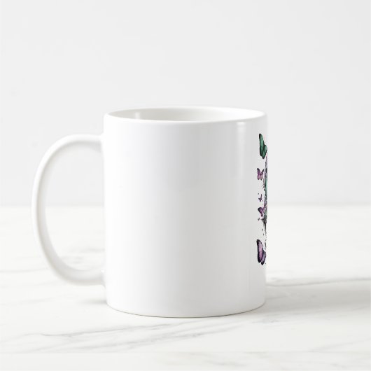 Schmetterlings-Kaffeetasse | Fairycore Florale Ins Kaffeetasse (Links)