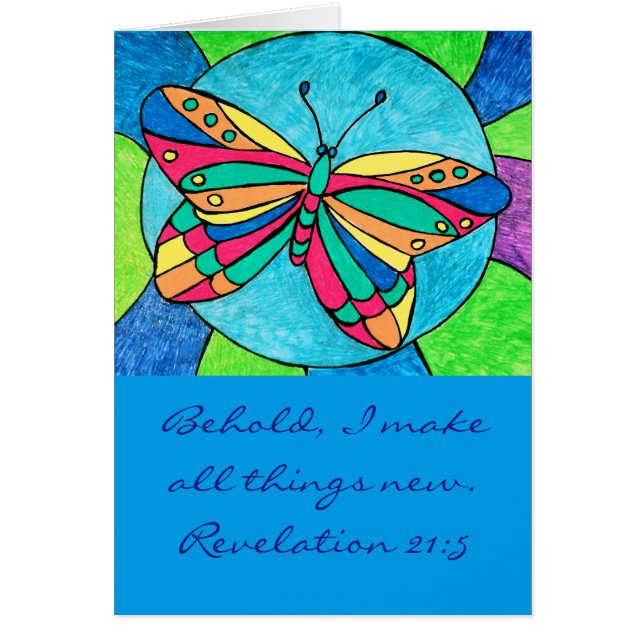 Schmetterlings-Karte (Vorne)