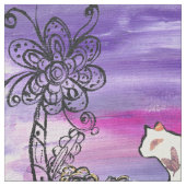 Schmetterlings-Katze Stoff (Nahaufnahme)