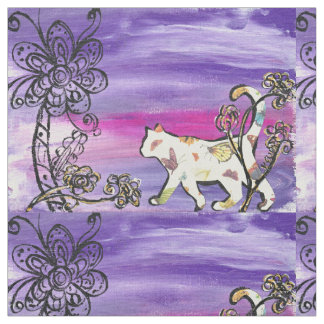 Schmetterlings-Katze Stoff