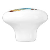 Schmetterlings-/Keramik-Griff Keramikknauf (Seitenansicht)