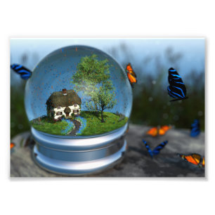 Schmetterlings-Kugel-Foto-Druck Fotodruck