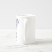 "Schmetterlings-Kuss-" Pfingstrose Porzellantasse (Rückseite)