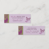 Schmetterlings-Küsse flirten dünne Visitenkarte (Vorne/Hinten)