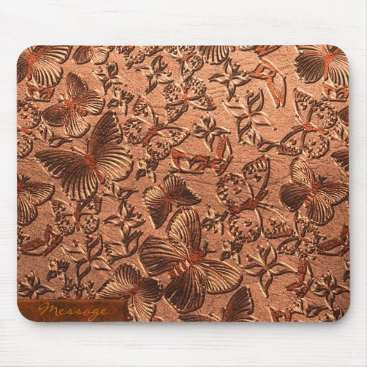 Schmetterlings-Leder 1 Mousepad (Vorne)