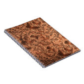 Schmetterlings-Leder 1 Notizbuch Notizblock (Rechte Seite)