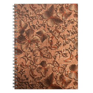 Schmetterlings-Leder 1 Notizbuch Notizblock