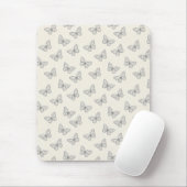 Schmetterlings-Linienkunst-Muster Mousepad (Mit Mouse)