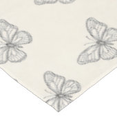 Schmetterlings-Linienkunst-Muster Tischdecke (Schrägansicht)