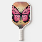 Schmetterlings-Logo-Schutzhülle Pickleball Schläger (Rückseite)