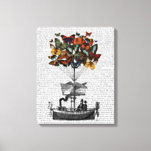 Schmetterlings-Luftschiff Leinwanddruck