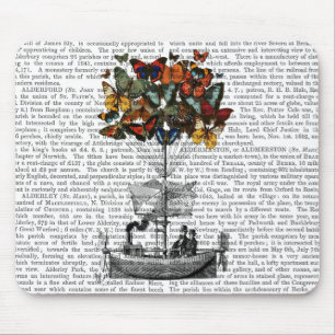 Schmetterlings-Luftschiff Mousepad