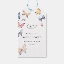 Schmetterlings-Mädchen-Baby-Party Geschenkanhänger