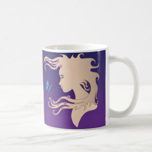 Schmetterlings-Mädchen-Tasse Kaffeetasse