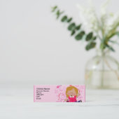 Schmetterlings-Mädchen-Telefonkarte Telefonnummerkarte (Stehend Vorderseite)