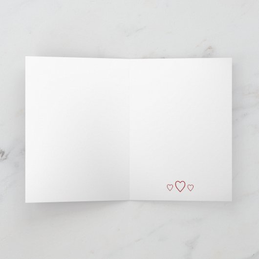 Schmetterlings-Mädchen-Valentinstag-leere Karte (Innenseite)