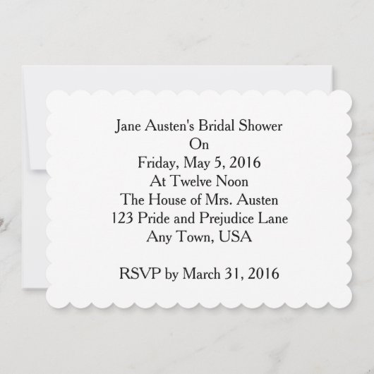 Schmetterlings-Malerei von Julia Hanna Einladung (Rückseite)