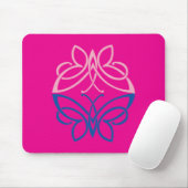 Schmetterlings-Mauspad Mousepad (Mit Mouse)