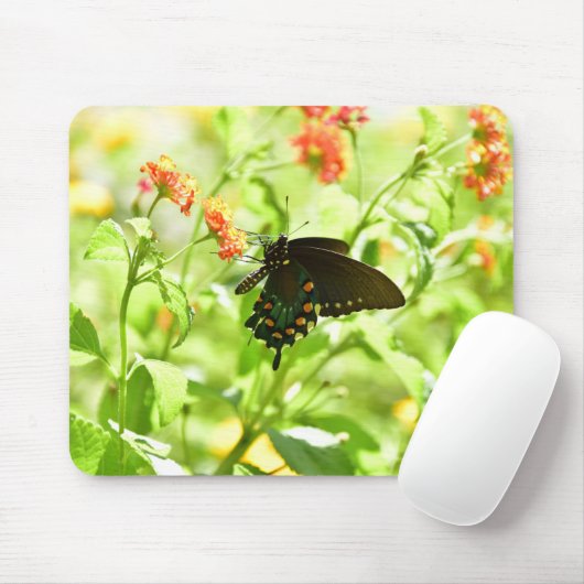 Schmetterlings-Mausunterlage Mousepad (Mit Mouse)