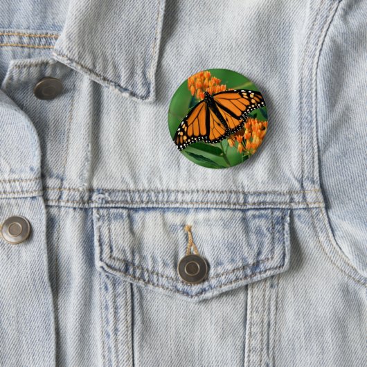 Schmetterlings-Monarchfalter Button (Beispiel)