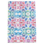 Schmetterlings-Mosaik-Geschenktasche Mittlere Geschenktüte (Rückseite)