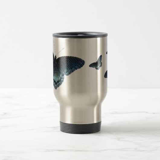 Schmetterlings-Mosaik Reisebecher (Mittel)