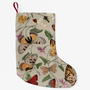Schmetterlings-Motte-Natur-Kollektion-Zeichnung Kleiner Weihnachtsstrumpf