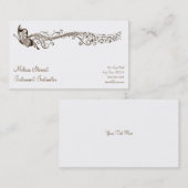 Schmetterlings-Musik-Lehrer-Visitenkarten Visitenkarte (Vorne/Hinten)