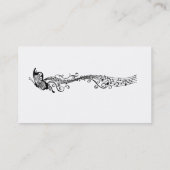 Schmetterlings-Musik Visitenkarte (Rückseite)