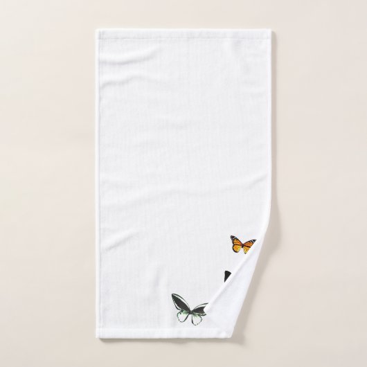 Schmetterlings-Muster-Badezimmer-Tuch-Set Badhandtuch Set (Handtuch)