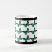 Schmetterlings-Natur-Muster Verwandlungstasse (Mittel)