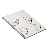 Schmetterlings Notizbuch Notizblock (Rechte Seite)