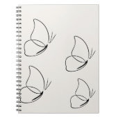 Schmetterlings Notizbuch Notizblock (Vorderseite)