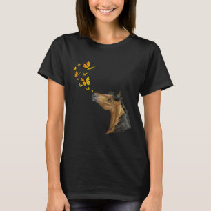 Schmetterlings-Outfit Pferd Mutter Feen-Lady Reits T-Shirt