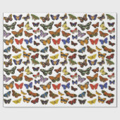 Schmetterlings-Packpapier Geschenkpapier (Flach)