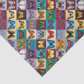 Schmetterlings-Patchwork Seidenpapier (Ausschnitt)