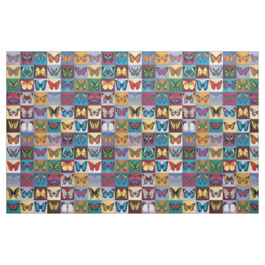 Schmetterlings-Patchwork Stoff (Yard (91,4 cm))