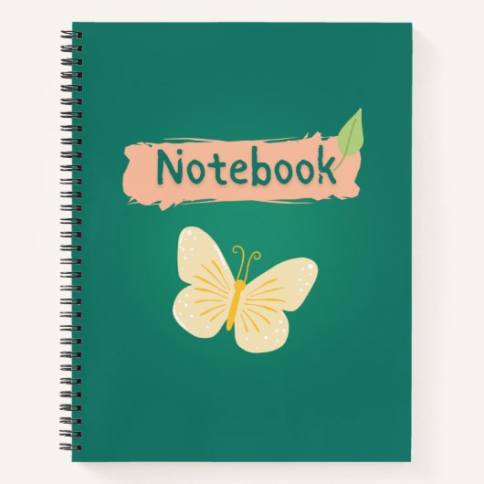 Schmetterlings-Planer-Notizbuch Notizblock (Vorderseite)