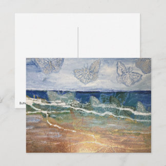 Schmetterlings-Post vom Meer Postkarte