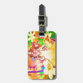 Schmetterlings-Prinzessin Gepäckanhänger (Vorderseite vertikal)