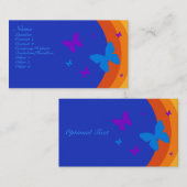 Schmetterlings-Regenbogen Visitenkarte (Vorne/Hinten)