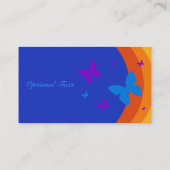 Schmetterlings-Regenbogen Visitenkarte (Rückseite)