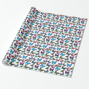 Schmetterlings-reichlich Packpapier