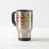 Schmetterlings-Reise-Tasse Reisebecher (Vorderseite Links)