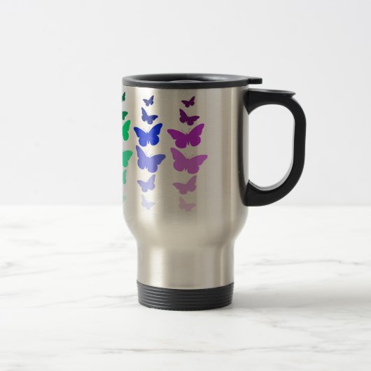 Schmetterlings-Reise-Tasse Reisebecher (Rechts)